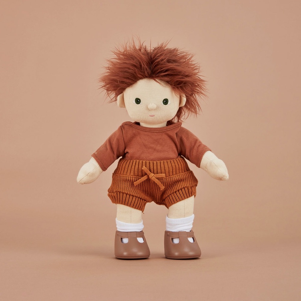 NEW Olli Ella Dinkum Doll Snuggly Set Toffee Doll Clothes Outfit Set 14” Doll - Picture 6 of 6